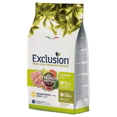 Exclusion Mediterraneo Adult Medium Breed al Pollo - Kg 12
