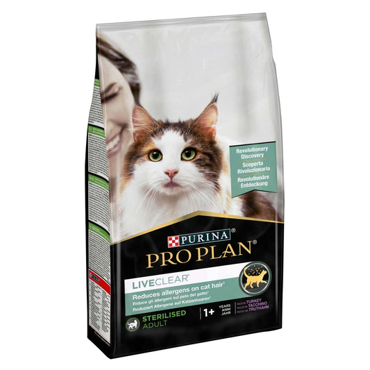 PURINA PRO PLAN LIVECLEAR STERILIZED CAT TACCHINO 1.5  KG