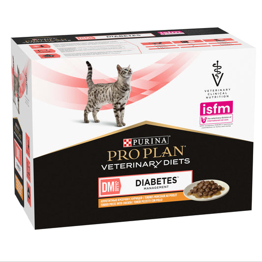 PURINA PRO PLAN VETERINARY DIETS CAT MANZO- DIABETES 10X85 G