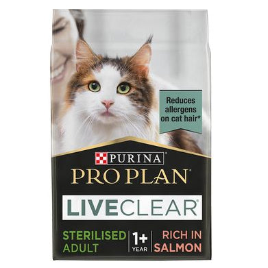 PURINA PRO PLAN LIVECLEAR STERILIZED CAT SALMONE 1.5  KG
