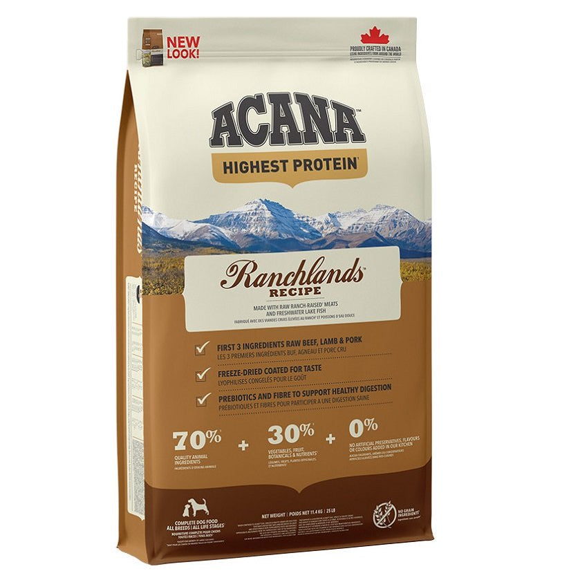 ACANA RANCHLANDS PER CANI 11,4 KG