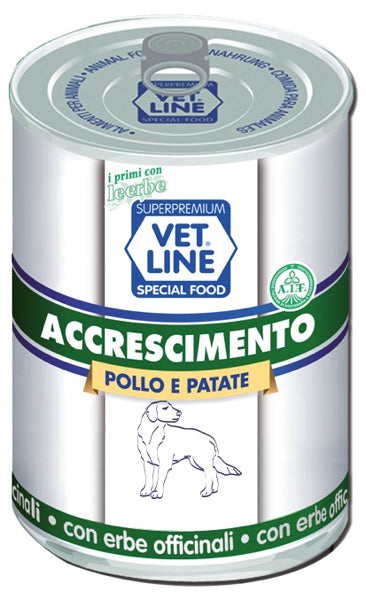 Accrescimento Pollo con Patate Umido 400 gr. - 12 Lattine