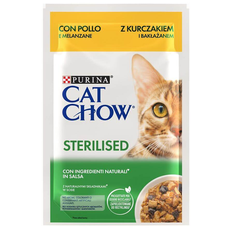 PURINA CAT CHOW STERILIZED POLLO 85 G