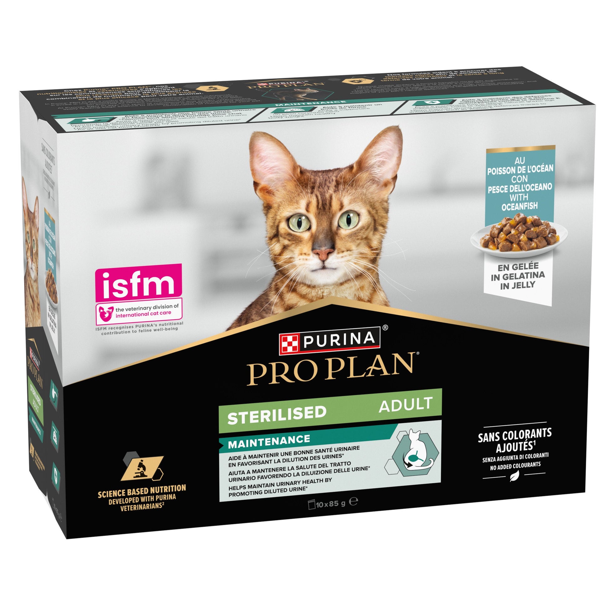 PURINA PRO PLAN STERILISED MOUSSE PESCE OCEANO 10X85 G