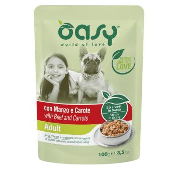 OASY STRACCETTI IN SALSA MANZO&CAROTE ADULT 12x100 G