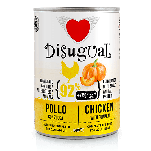 DISUGUAL DOG POLLO E ZUCCA 3X400G