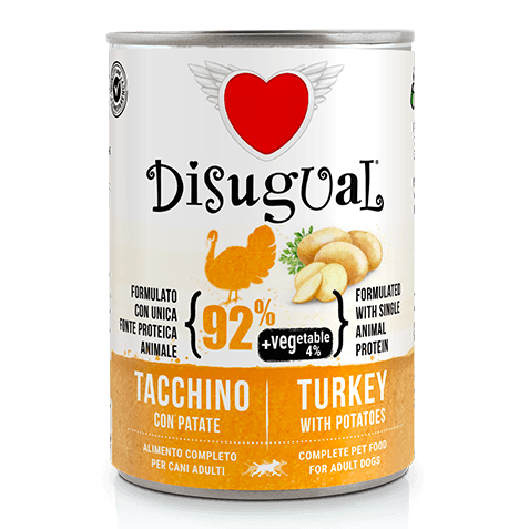 DISUGUAL DOG TACCHINO E PATATE 3X400G