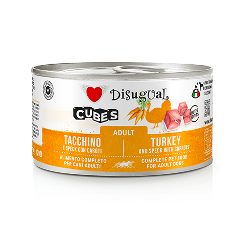 DISUGUAL CUBES DOG - TACCHINO E CAROTE 6X150G