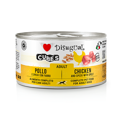 DISUGUAL CUBES DOG- POLLO 6X150G