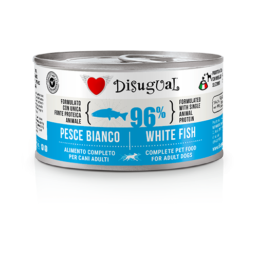 DISUGUAL FOR DOGS - PESCE BIANCO 6X150G