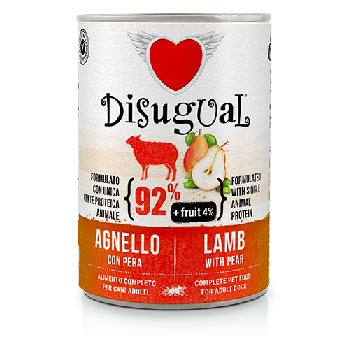 DISUGUAL DOG AGNELLO E PERA 6X400G