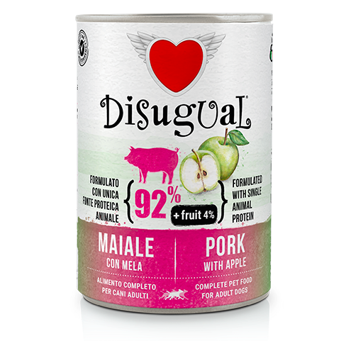DISUGUAL DOG MAIALE E MELA 6X400G