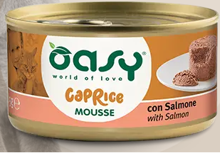 OASY CAPRICE MOUSSE SALMONE ADULT CAT 24X85 G