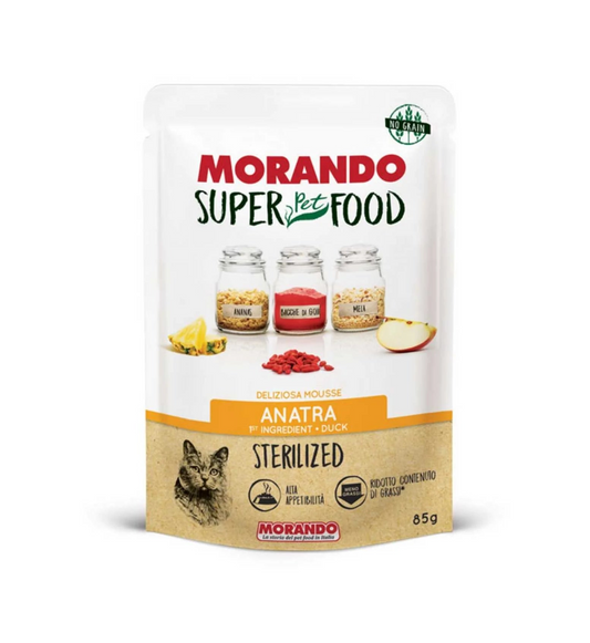 MORANDO SUPER FOOD STER CAT ANATRA 6X85 G