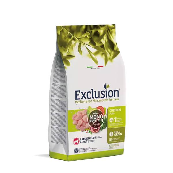 Exclusion Mediterraneo Monoprotein Adult Large Pollo 12Kg