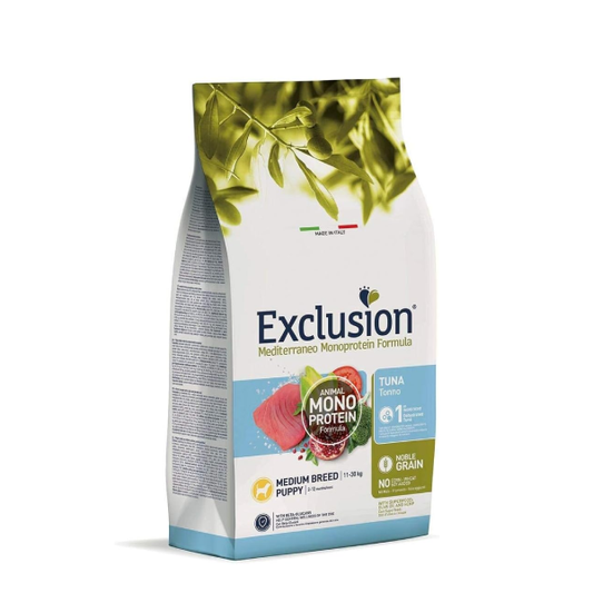 Exclusion Mediterraneo Puppy Medium Breed Tonno 12 kg