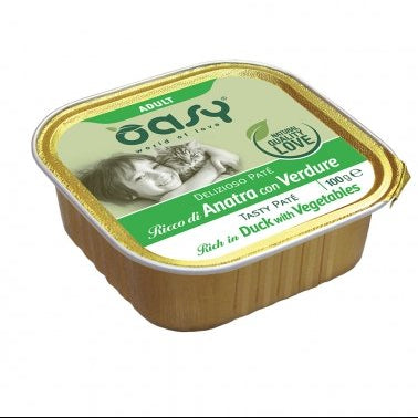 OASY DELIZIOSO PATE' ADULT ANATRA E VERDURA 12X100G