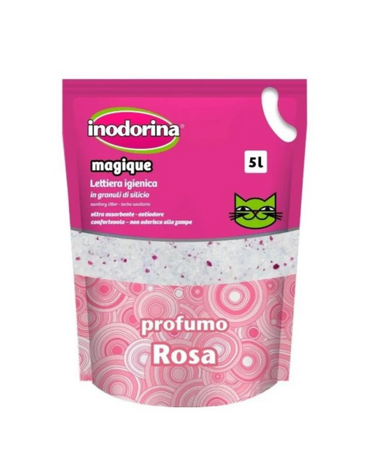 INODORINA LETTIERA IN SILICIO PROFUMO ROSA 5L