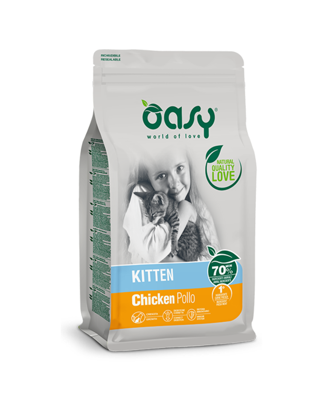 KITTEN POLLO 1.5 KG OASY