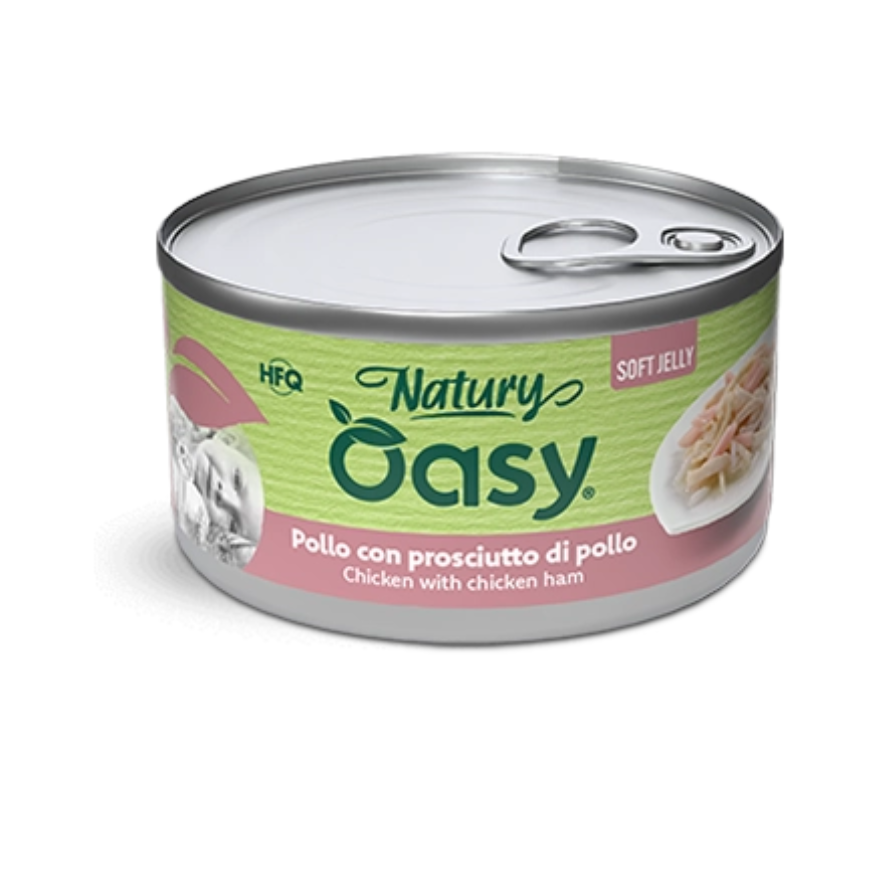 NATURY POLLO CON PROSCIUTTO DI POLLO 6X85G OASY
