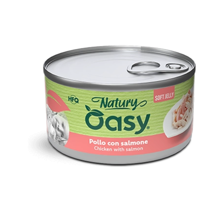 NATURY POLLO CON SALMONE 6X85 G OASY