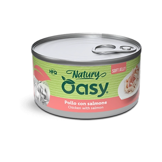 NATURY POLLO CON SALMONE 6X85 G OASY