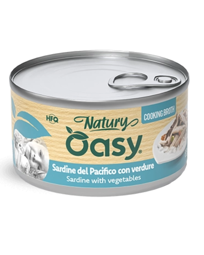 NATURY CAT - SARDINE DEL PACIFICO CON VERDURE 24X85 G OASY