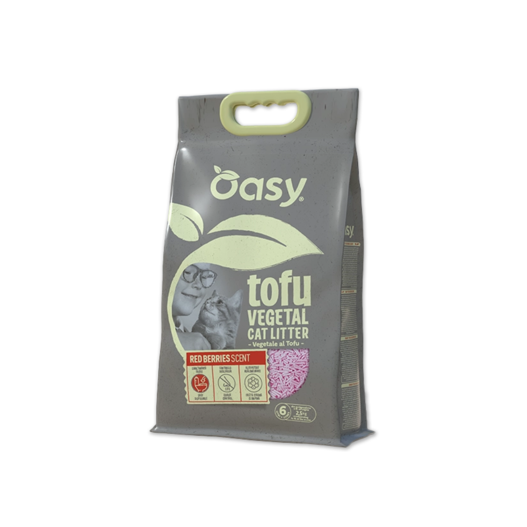 LETTIERA TOFU RED BERRIES SCENT 6 LT OASY