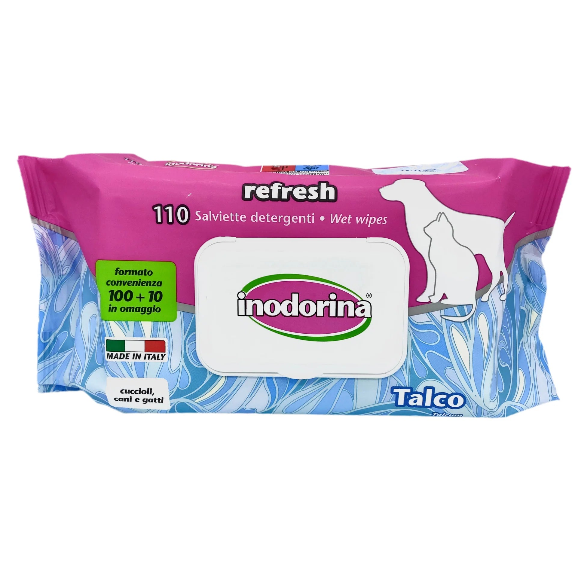3 x 100 Salviette refresh bio detergenti - talco - inodorina + spedizione gratuita