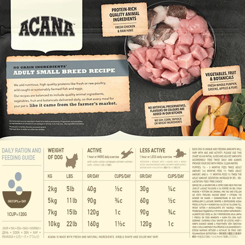 ACANA ADULT SMALL RECIPE 2 KG