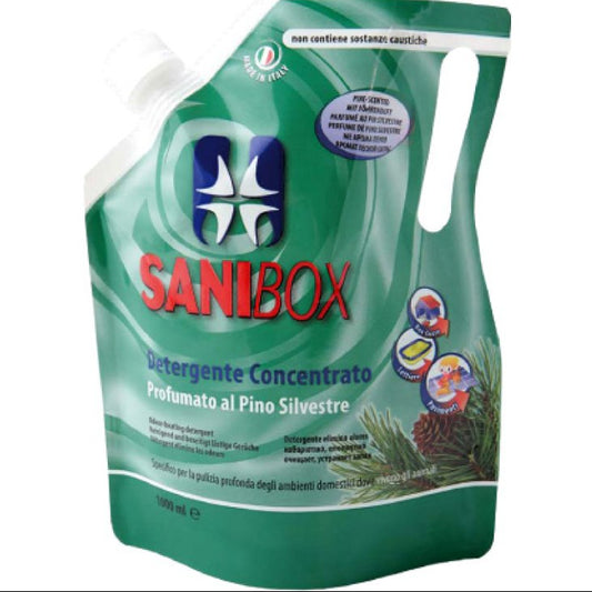 SANIBOX DETERGENTE CONCENTRATO PINO SILVESTRE 1L