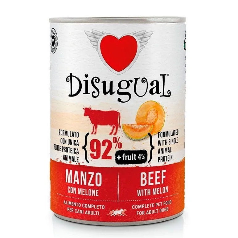 DISUGUAL DOG MANZO E MELONE 6X400G