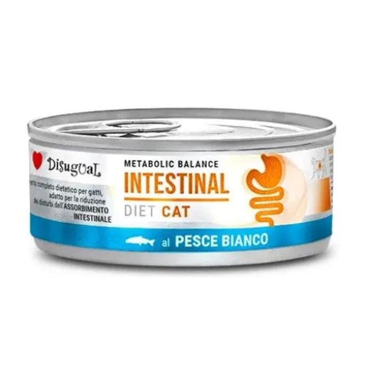 DISUGUAL INTESTINAL CAT PESCE BIANCO 6X85G