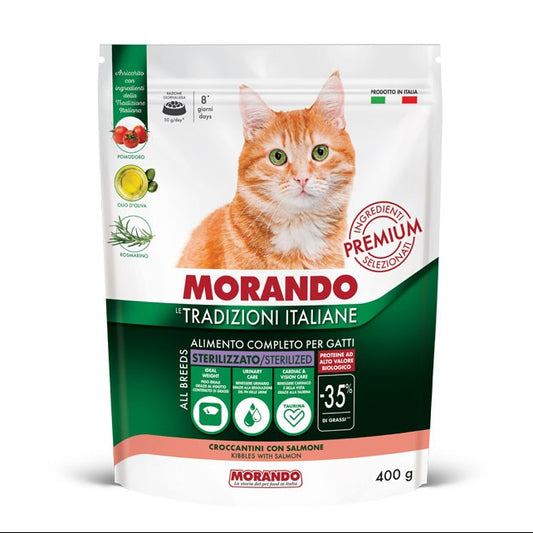 MORANDO GATTO STER SALMONE 400 G