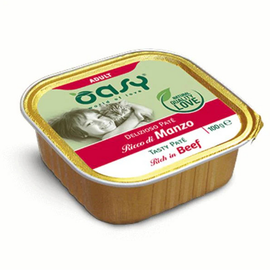 OASY DELIZIOSO PATE' ADULT MANZO 24X100G