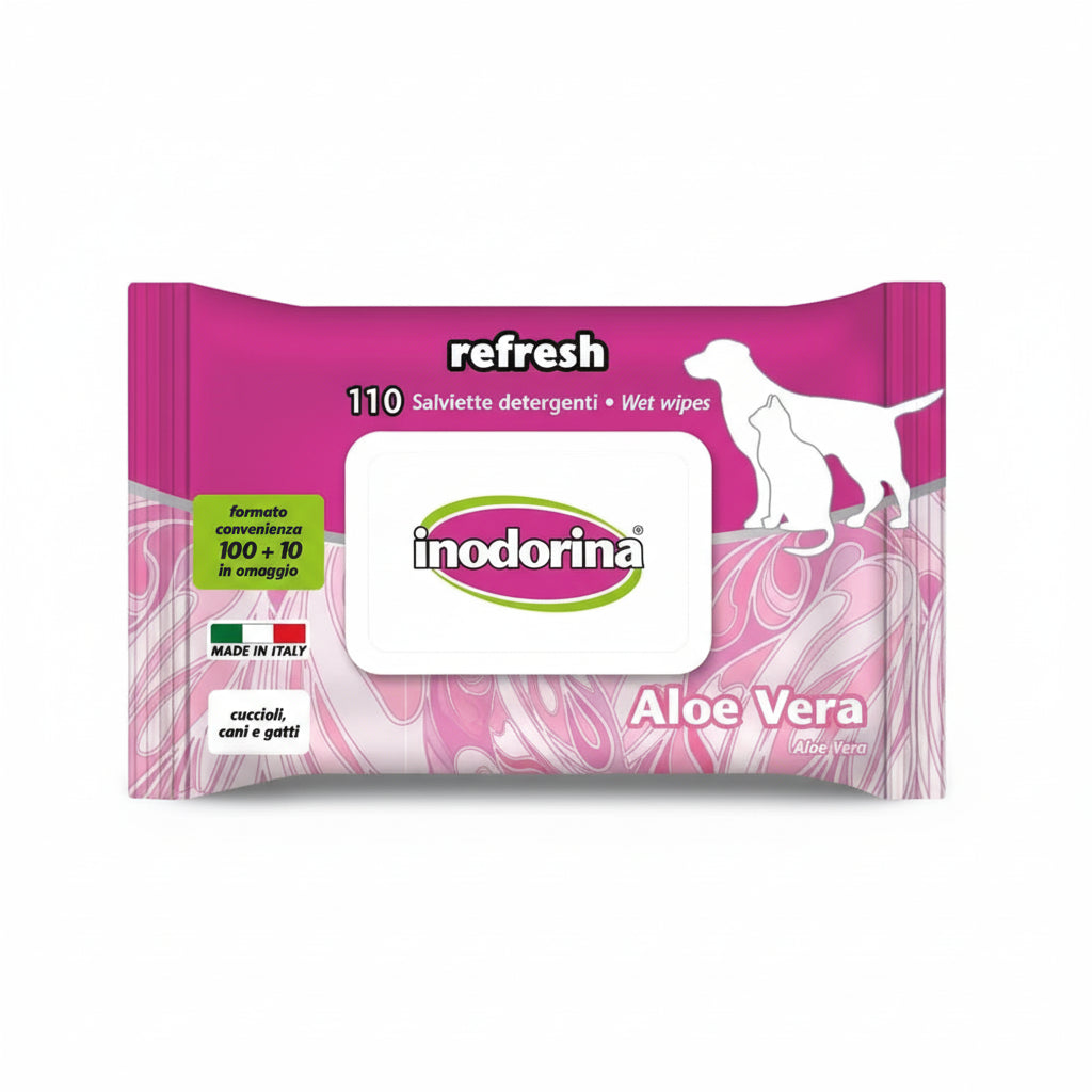 3 x 100 Salviette refresh bio detergenti - aloe - inodorina + spedizione gratuita