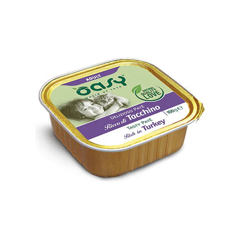OASY DELIZIOSO PATE' ADULT TACCHINO 24X100G