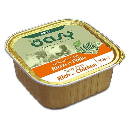 OASY DELIZIOSO PATE' ADULT DOG POLLO 12X150 G
