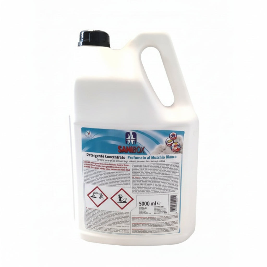 SANIBOX DETERGENTE CONCENTRATO MUSCHIO BIANCO 5L