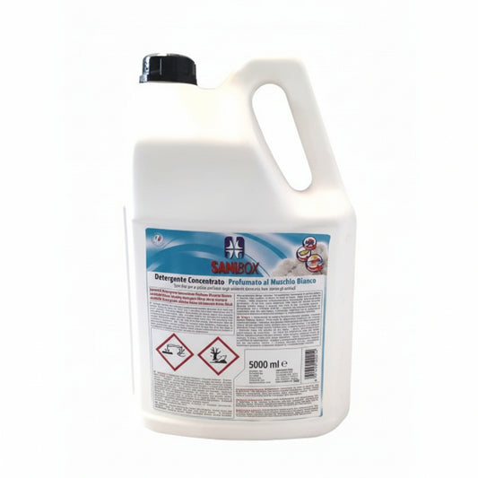 SANIBOX DETERGENTE CONCENTRATO MUSCHIO BIANCO 5L
