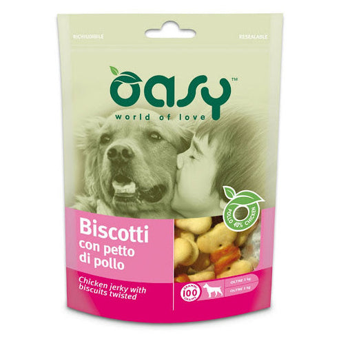 SNACK BISCOTTI PETTO DI POLLO OASY 100 G