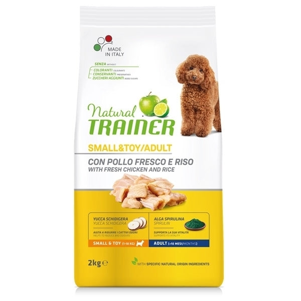 Adult con pollo fresco e riso - Crocchette per Cani  -  Dog dry small&toy