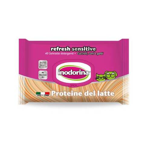 6 x 40 Salviette refresh bio detergenti - proteine del latte - inodorina + spedizione gratuita