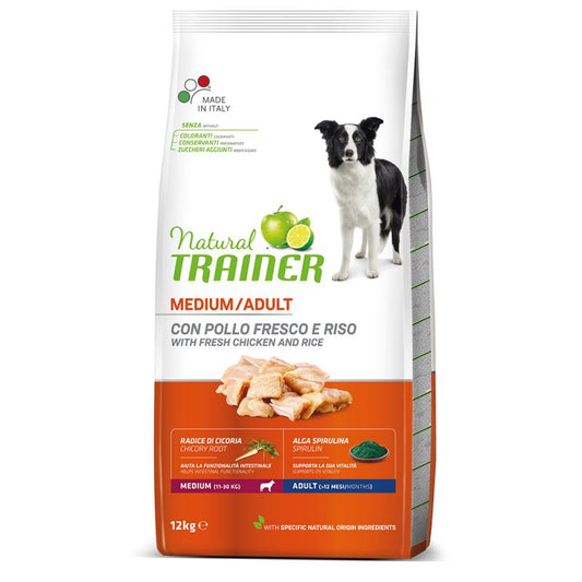 Adult con pollo fresco e riso  - Crocchette per Cani - Dog dry medium
