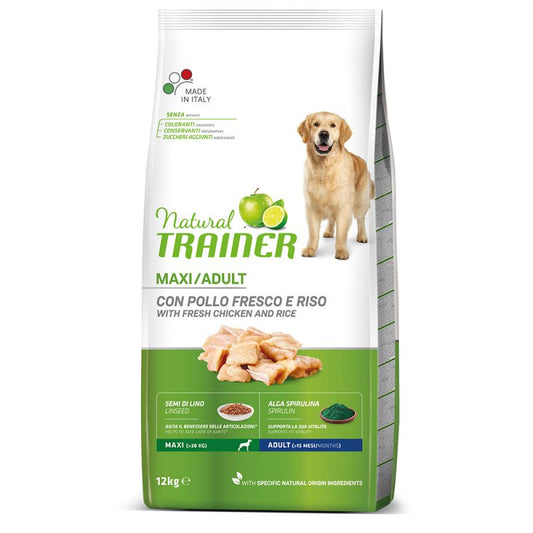 Adult con pollo fresco e riso  - Crocchette per Cani - Dog dry maxi