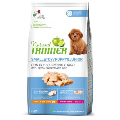 Puppy&Junior con pollo fresco e riso - Crocchette per Cani -  Dog dry small&toy