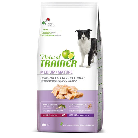 Mature con pollo fresco e riso  - Crocchette per Cani - Dog dry medium