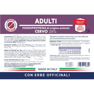 Monoproteico Cervo - Adulti