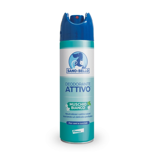 Sano e Bello Deodorante Attivo per Cani e Cuccioli al Talco 250 ml - BAYER