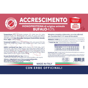 Monoproteico Bufalo - Accrescimento